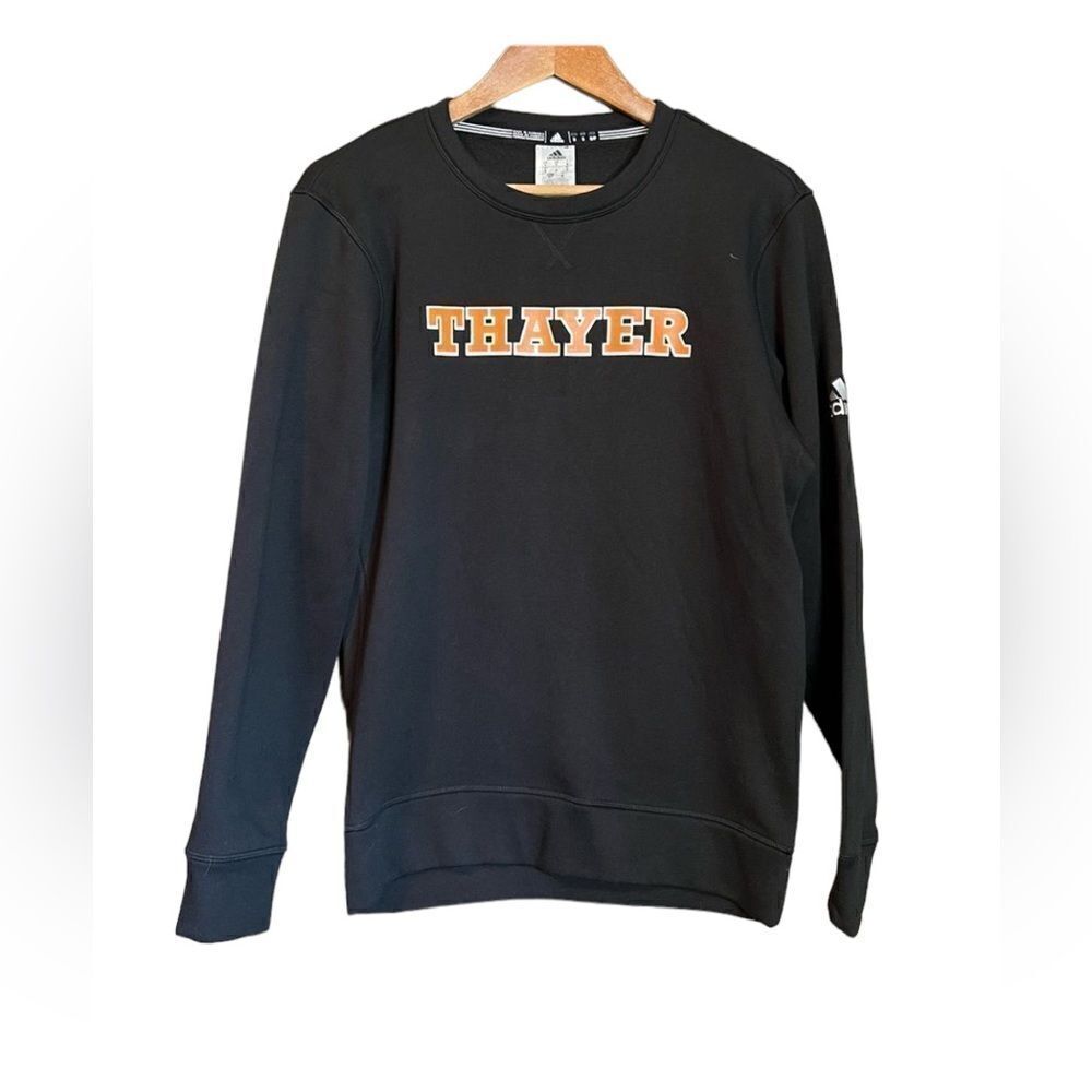 Adidas black Thayer crew neck sweater